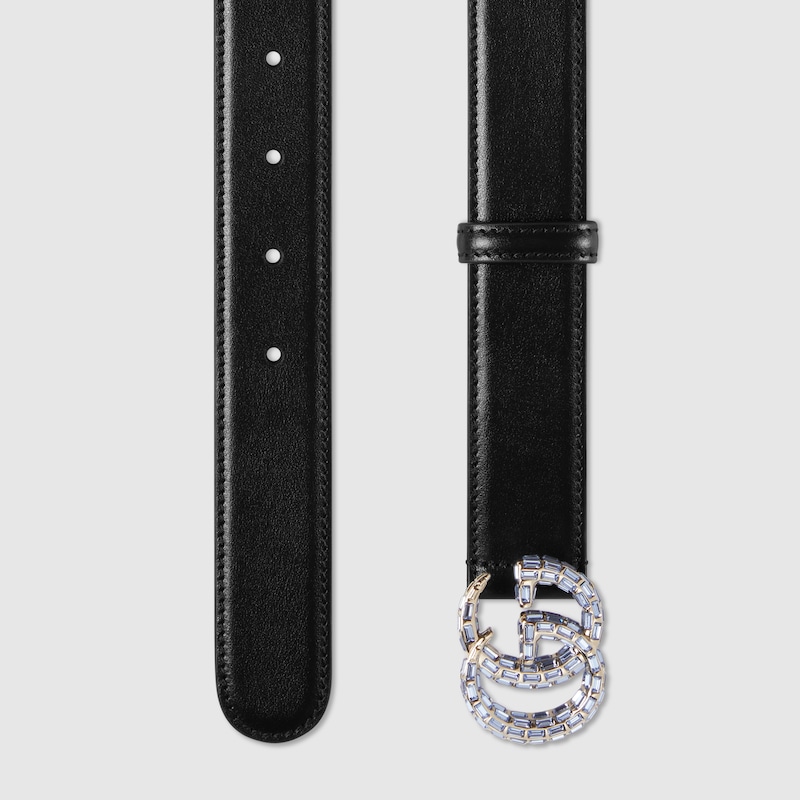GG Marmont thin belt with crystals - Image 2